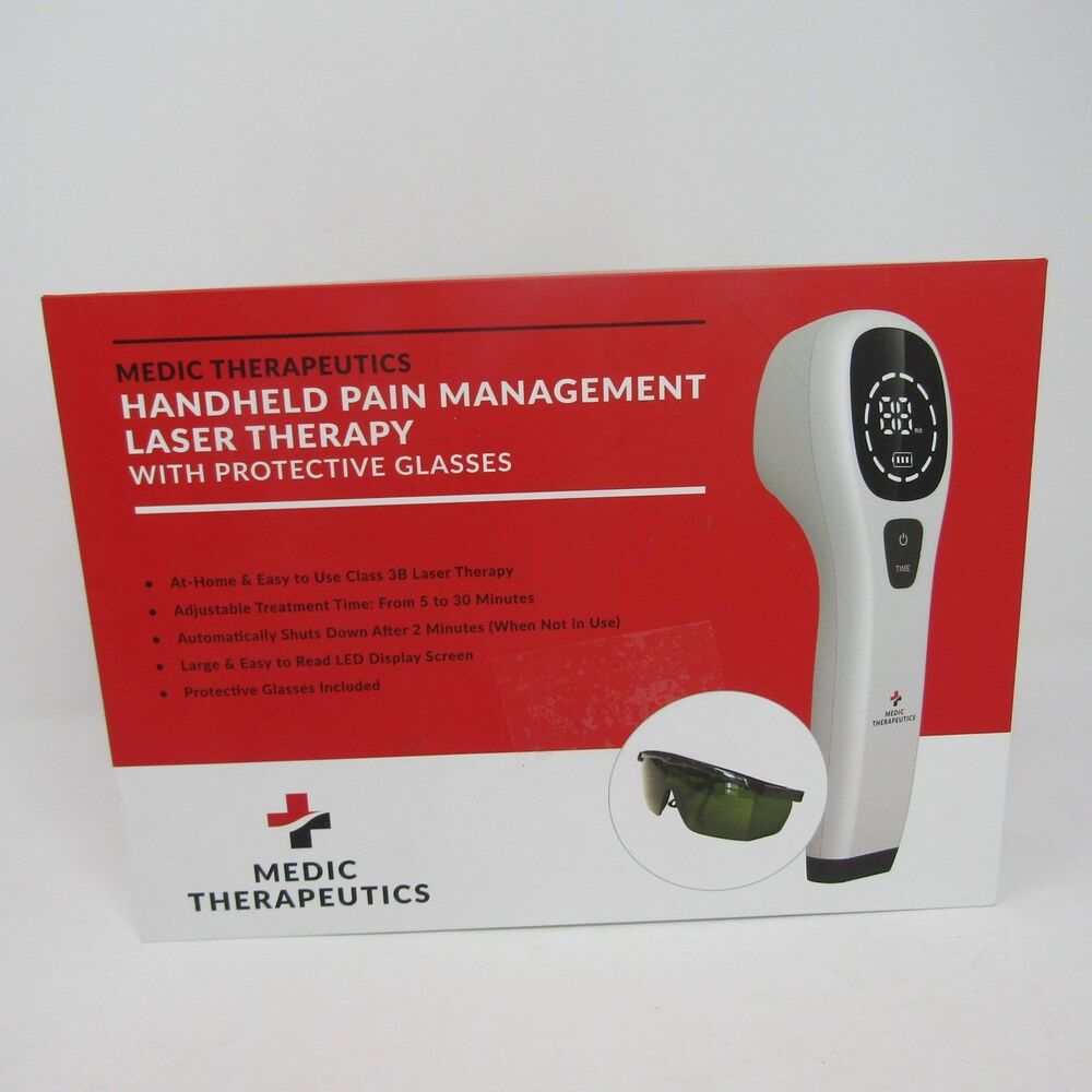 Medic Therapeutics Handheld Pain Management Laser Therapy Device w/ Protective